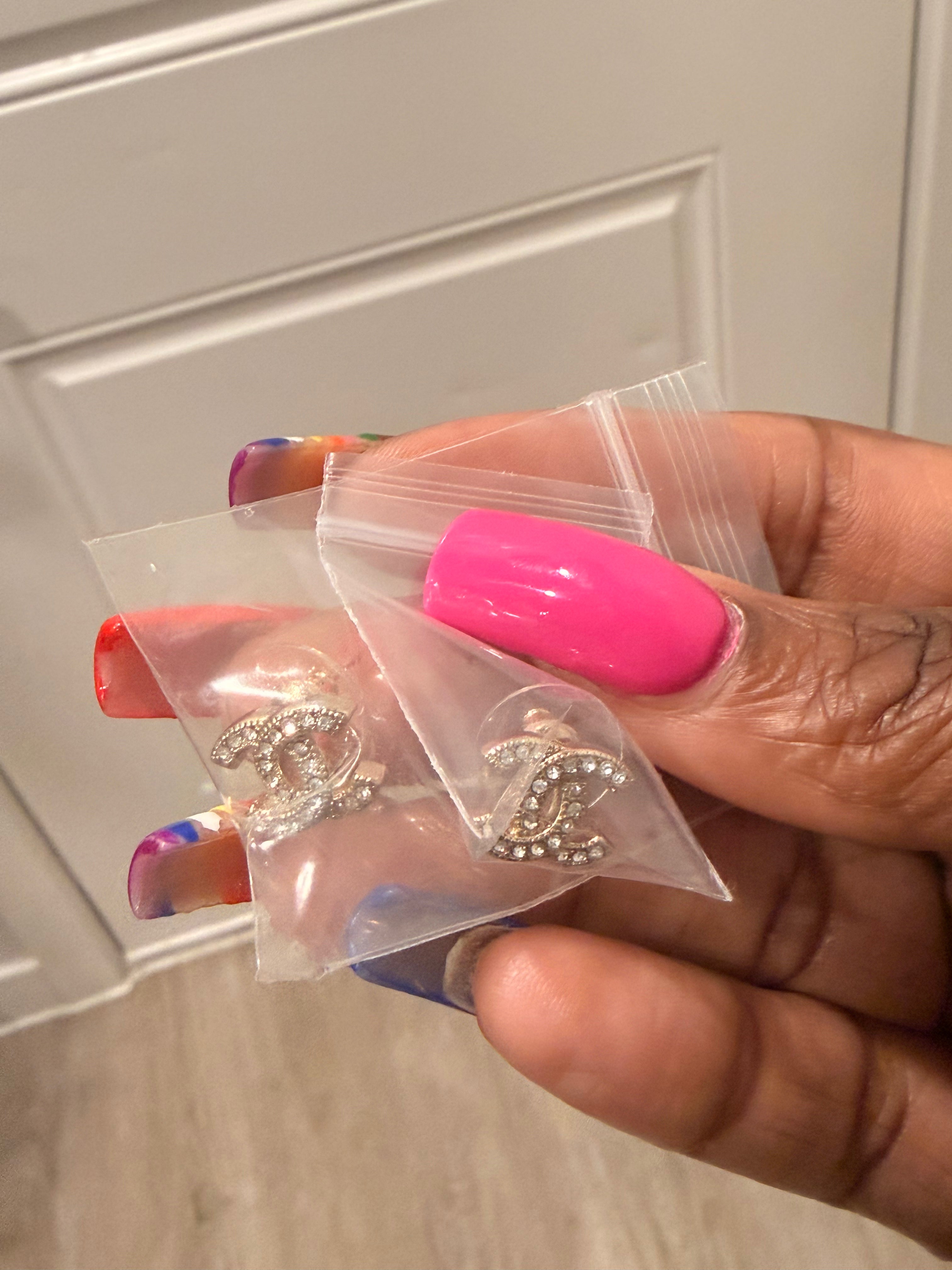 Double C Stud Earrings